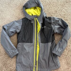 Columbia Kids Raincoat in Gray and Yellow